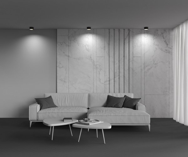 Lampa Sufitowa Tuba Czarno Złota LED MAYTONI VEGA C089CL-12W3K-BMG