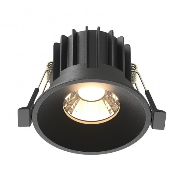 Czarna Oprawka Wpuszczana Downlight Round Maytoni DL058-12W3K-B
