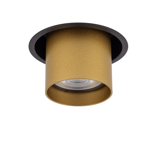 Nowoczesna Oprawa Punktowa Podtynkowa Tuba MONO SLIDE BLACK/GOLD 10800 Nowodvorski Lighting