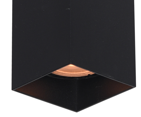 Nowoczesny Plafon Sufitowy Czarna Tuba Metalowa ANDER CLN-28394-L-BK ITALUX
