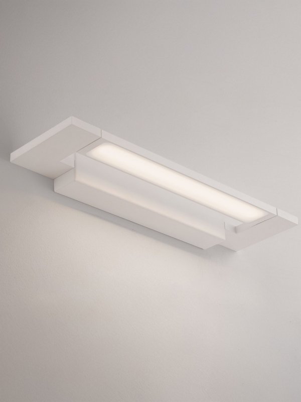 Lampa ścienna kinkiet LED nad lustro podłużny biały minimalistyczny IP44 ALFAJAR LE45775 Luces Exclusivas
