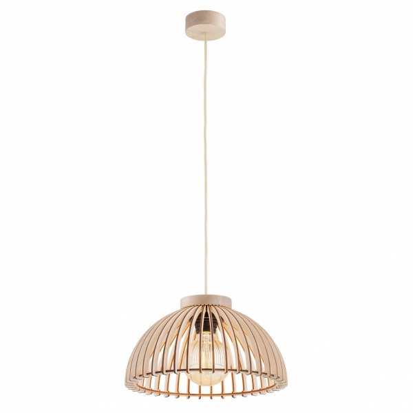 Lampa wisząca kopuła drewniana styl skandynawski minimalistyczna Argon TRE 8633