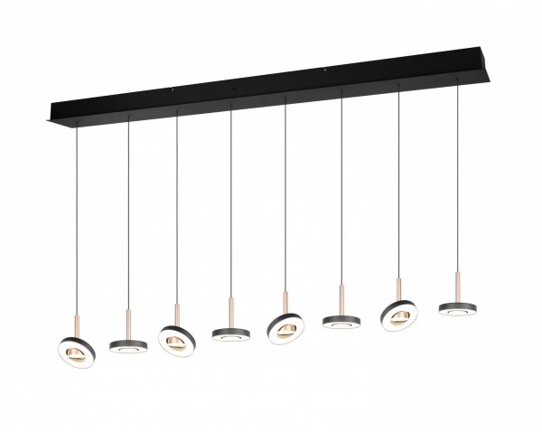 Lampa wisząca LED okrągła wielopunktowa designerska nowoczesna ściemnialna GUANO 334410865 Trio