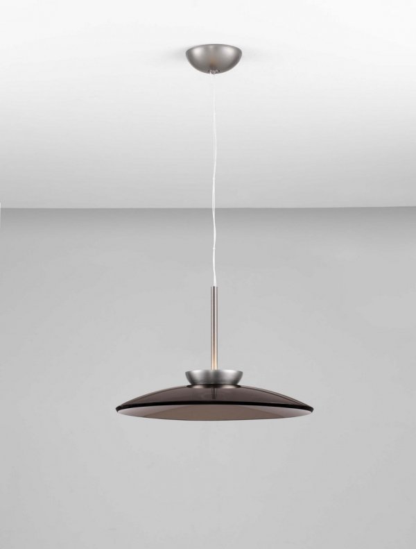 Lampa wisząca brązowa szklany klosz HUANUCO LE44839 Luces Exlusivas