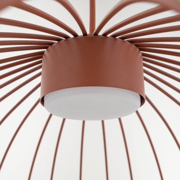 Lampa wisząca kolor ceglany ażurowa druciana owalna minimalistyczna loftowa uniwersalna klasyczna SPHERA L 11302 TK-LIGHTING