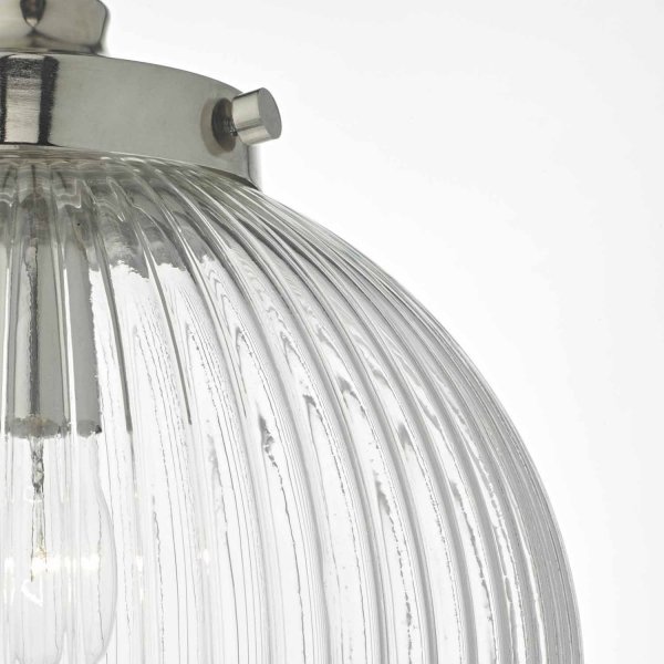 Lampa Wisząca Vintage Szklany Klosz Kulisty TAMARA TAM0138 DAR LIGHTING