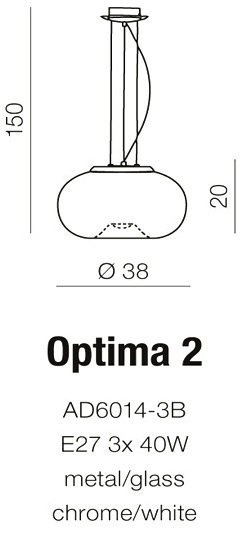 LAMPA SUFITOWA WISZĄCA AZZARDO OPTIMA AZ0205