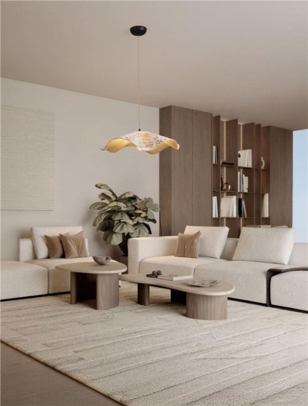 Lampa wisząca ceramiczna owalna boho rystykalna minimalistyczna industrialna Luces Exclusivas