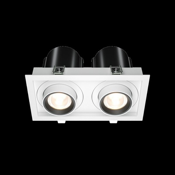 Biała Nowoczesna Oprawa Wpuszczana Downlight HIDDEN Maytoni DL095-02-10W3K-W LED 20W