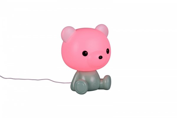 Nowoczesna lampa stołowa nocna LED dziecięca zielona dekoracyjna na komodę biurko zmiana kolorów CUTIE R57991115 Rl