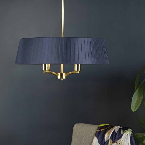 Żyrandol Abażurowy Vintage CRISTIN CRI0423 DAR LIGHTING