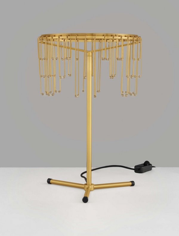Elegancka Lampa Stołowa Do Salonu Złota Glamour Luces Exclusivas HUARAZ LE44718