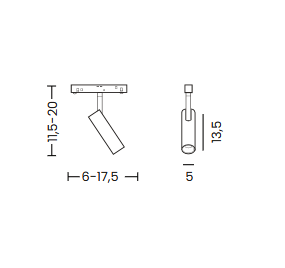 Regulowany reflektor ze zmienną barwą LED biały ściemnialny do systemu szynowego magnetycznego dwufazowego Azzardo ALFA NIKO TRACK MAGNETIC 2LINE 20W CCT SWITCH DIMM WH AZ6513