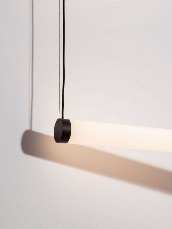 Lampa wisząca liniowa 98,5cm czarna LED nowoczesna ściemnialna nad wyspę kuchenną i stół Luces Exclusivas