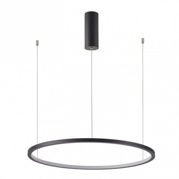 Nowoczesna Lampa Wisząca LED Czarny Okrąg VINOLA PND-56135B-080RPP-BK-3KS4K-TRDIMM ITALUX