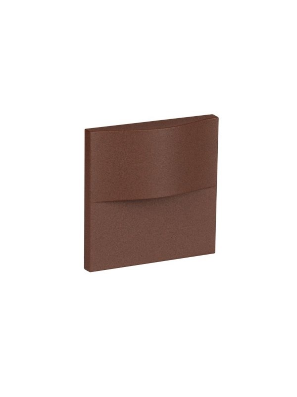 Oprawa wpuszczana schodowa LED brązowa kwadratowa minimalistyczna nowoczesna IP65 Luces Exclusivas