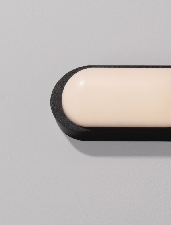 Kinkiet zewnętrzny LED czarny podłużny minimalistyczny nowoczesny podświetlający elewację IP65 SOVANDO LE75252 Luces Exclusivas