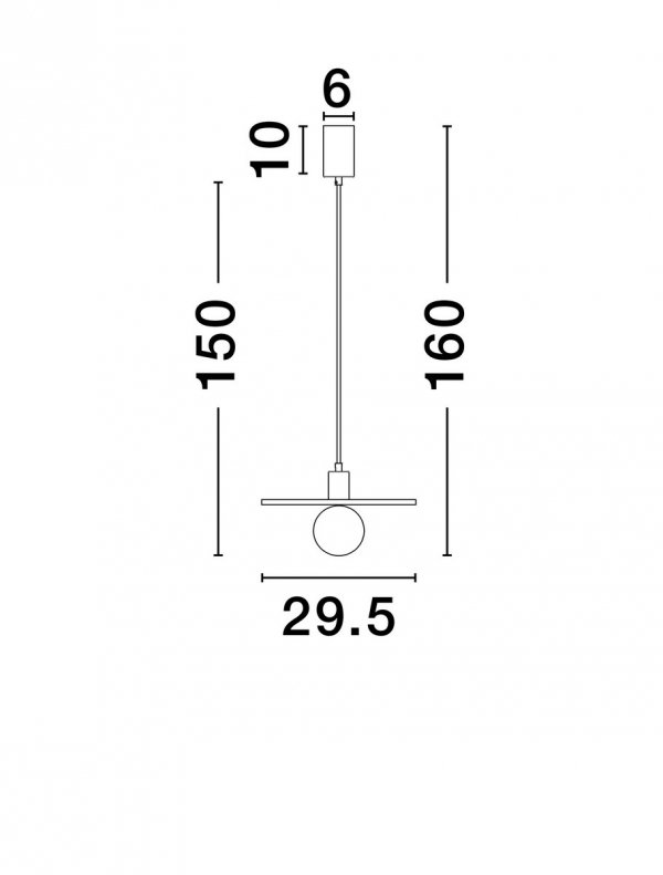 Lampa wisząca z betonu szklany klosz ASUNTA LE44656 Luces Exlusivas