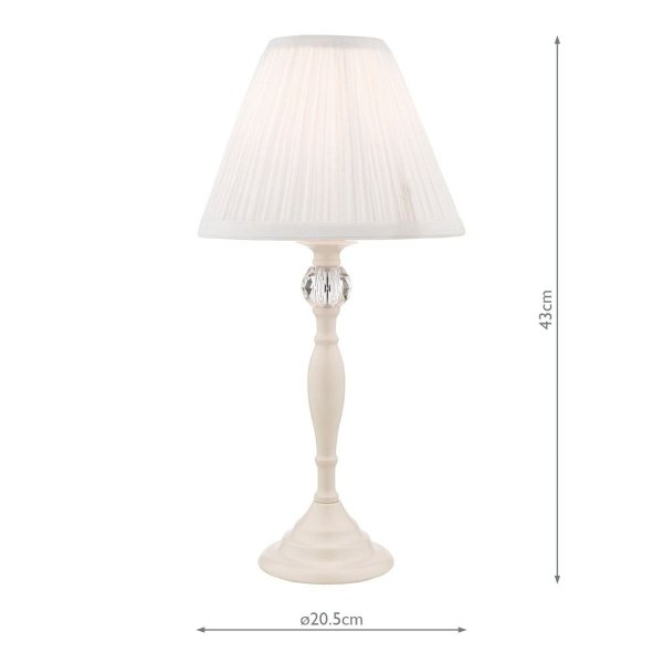 Lampa Stołowa Abażurowa LAURA ASHLEY ELLIS LA3567334-Q DAR LIGHTING