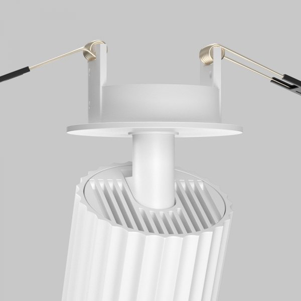 Lampa sufitowa lampa wbudowana tuba regulowana aluminium biała Calipso MAYTONI C110CL-01-GU10-W