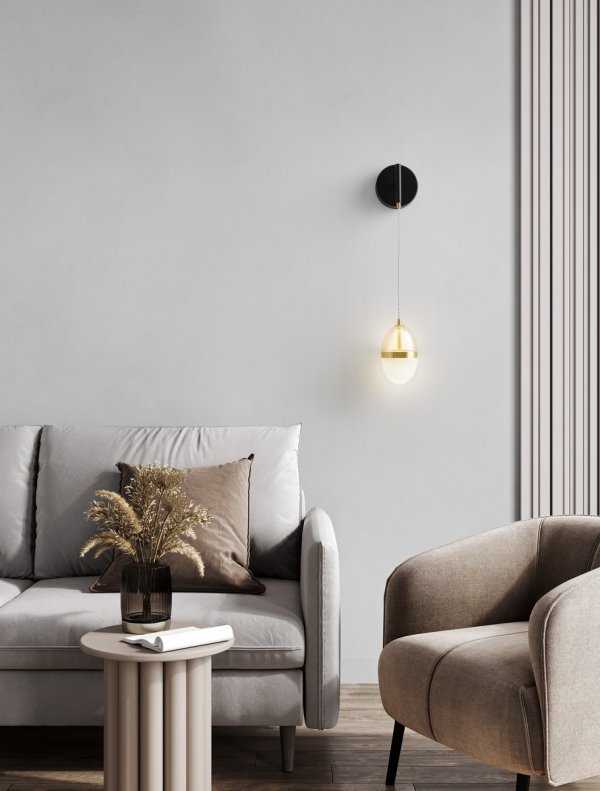Nowoczesny Złoty Kinkiet Ścienny LED ARENA LE44333 LUCES EXCLUSIVAS