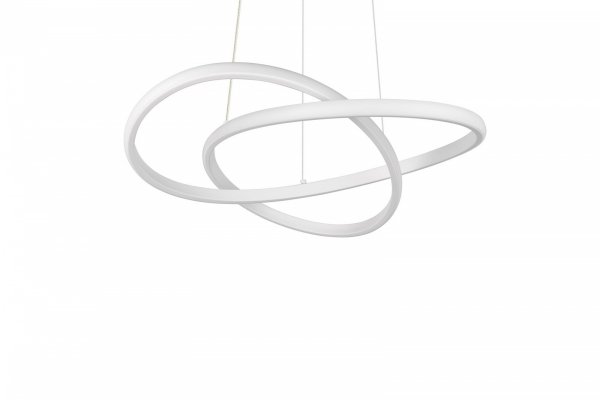 Minimalistyczna lampa wisząca LED biała zawinięty okrąg geometryczna uniwersalna MANSA R33111131 Rl
