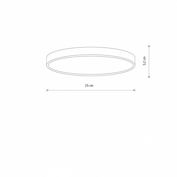 Plafon DENIA LED 15W S 4000K Nowodvorski Lighting 11755