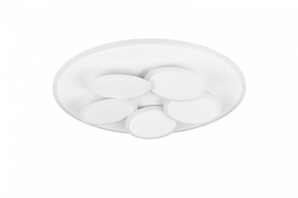 Designerska Lampa Sufitowa plafon LED 35W MANDALA TRIO 653210631 biała pilot w zestawie