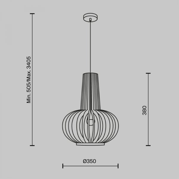 Lampa wisząca designerska rustykalna brązowa nad stół do jadalni do salonu ozdobna regulacja wysokości Roots MAYTONI MOD193PL-01W1