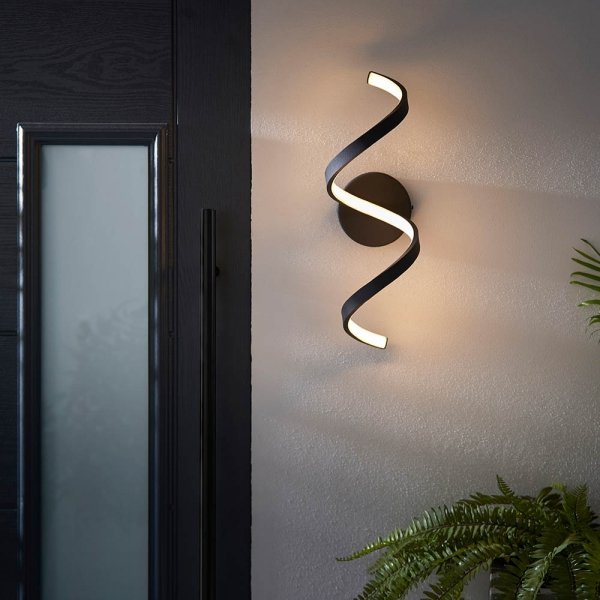 Nowoczesny Kinkeit Ścienny LED Czarny ASTRAL 95601 ENDON