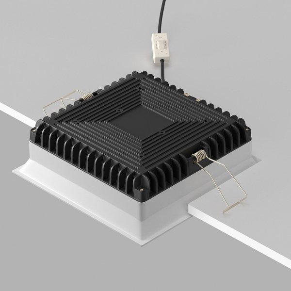 Biała Oprawa Wpuszczana Do Łazienki Downlight Okno Maytoni DL056-24W3-4-6K-W