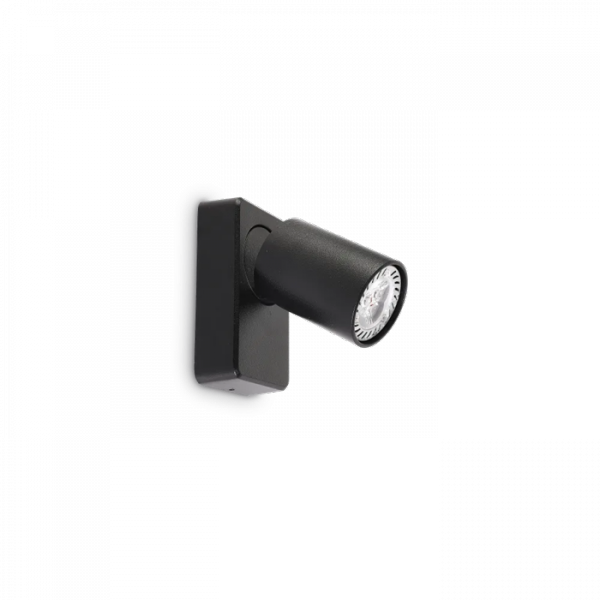 Czarny Kinkiet Ścienny Spot RUDY ROUND 229010 IDEAL LUX