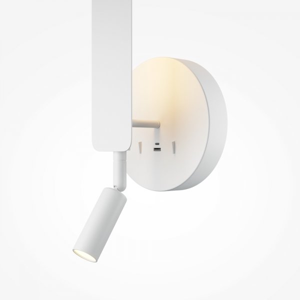 Minimalistyczny biały kinkiet ścienny LED Combo Maytoni MOD214WL-L8W3K1