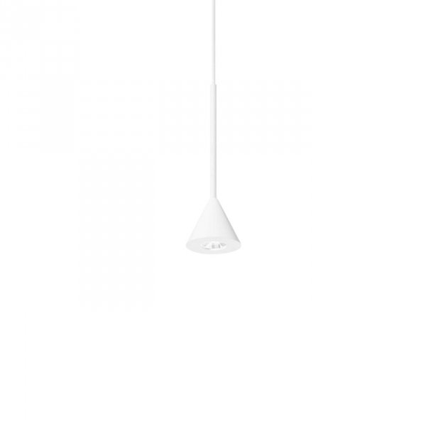 Nowoczesna Lampa Wisząca Minimalistyczna Biała ARCHIMEDE SP CONO 310596 IDEAL LUX