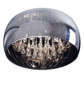 Lampa Sufitowa Plafon Z Kryształkami  CRYSTAL CEILING C0076-06X-F4FZ ZUMA LINE Chrom