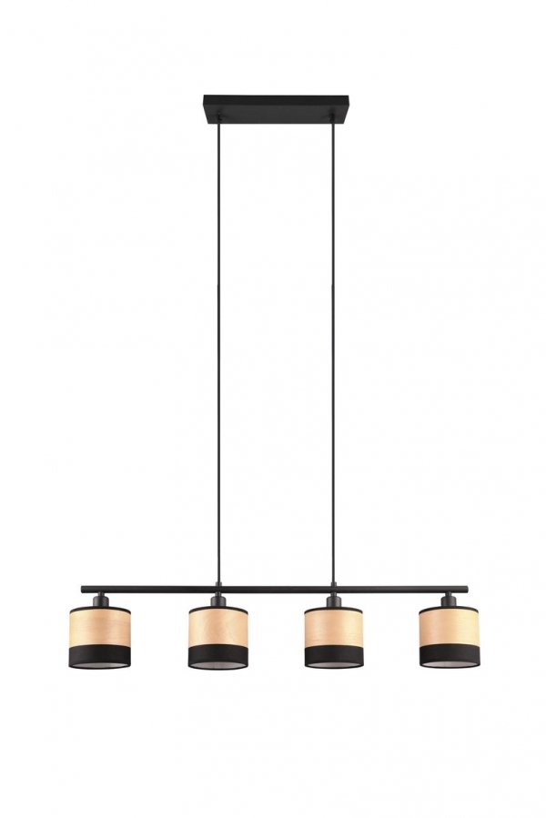 Czarna Nowoczesna Dekoracyjna Lampa Wisząca BOLZANO R31664032 RL