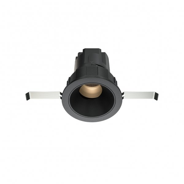 Czarna Oprawka Wpuszczana Maytoni Downlight Wise DL057-7W3K-B