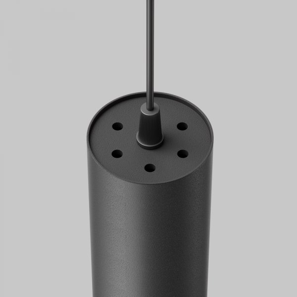Lampa wisząca minimalistyczna LED aluminium czarna nad stół do jadalni do salonu Focus LED Maytoni P072PL-L12B3K-1