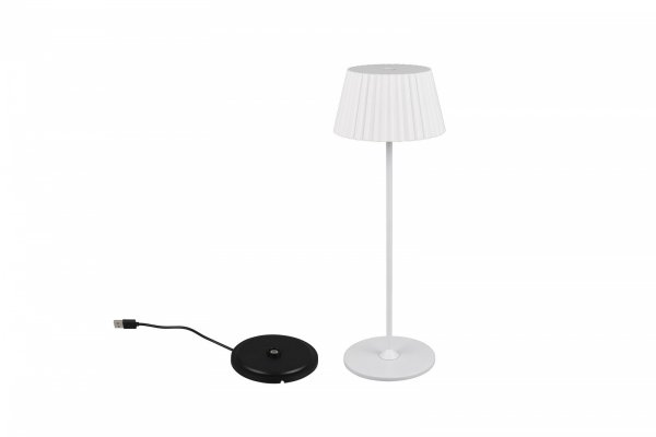 Lampka Stołowa Przenośna Biała Indoor/Outdoor LED SUAREZ R57706131 RL