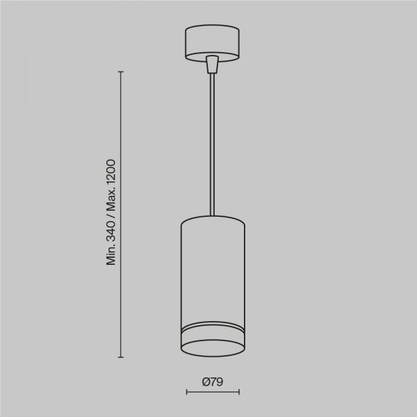  Lampa wisząca nowoczesna klasyczna LED tuba aluminium biała regulacja wysokości Orlo MAYTONI P085PL-12W3K-W