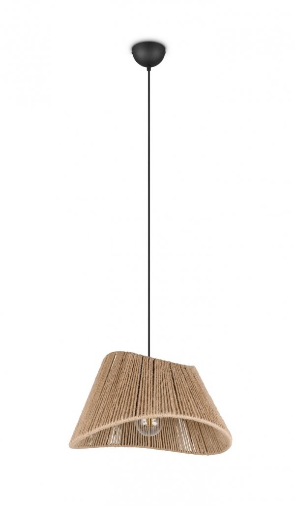 Dekoracyjna asymetryczna lampa wisząca w stylu boho abażur z juty VALERIE R31881036 RL