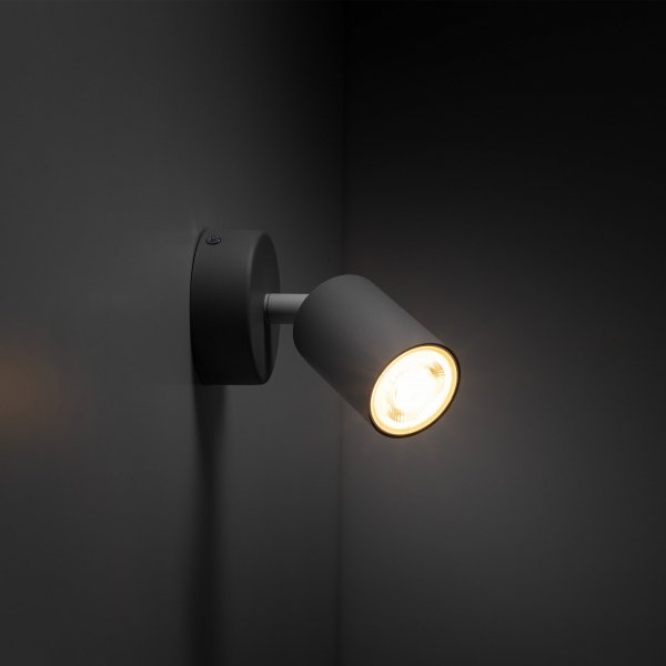 Nowoczesna oprawa ścienno sufitowa do pokoju dziecięcego szara tuba reflektor spot kinkiet LIVIA GREY 10223 TK-Lighting