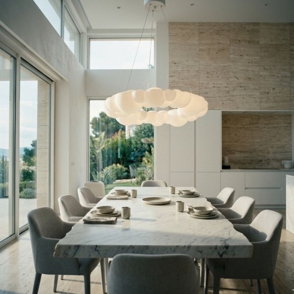 Lampa Wisząca chmurka LED Cloud 50cm Biała 32W 4000K Step into Design ST-DL6123P-50