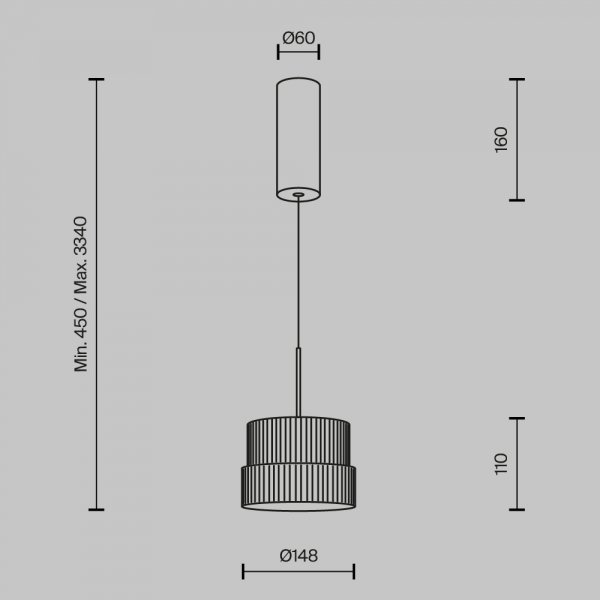 Lampa wisząca LED designerska owalna szklana ze żłobieniami biała dekoracyjna ponadczasowa Scala MOD496PL-L12WK Maytoni