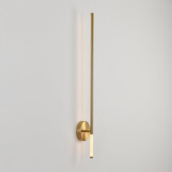 Lampa ścienna kinkiet LED listwa metalowy złoty elegancki klasyczny minimalistyczny uniwersalny FRESCO ST-MD1024M Step Into Design