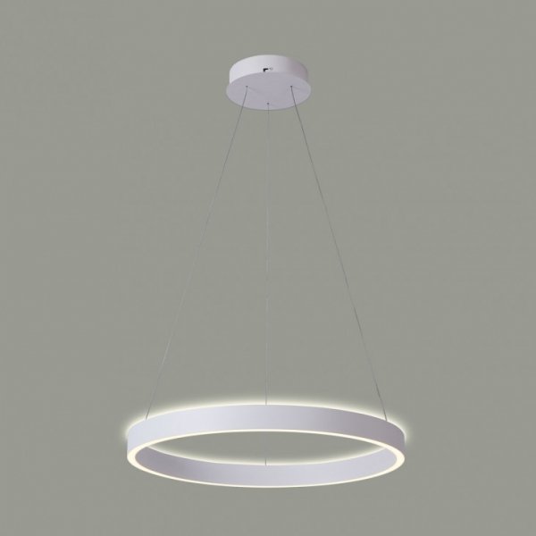Biała Nowoczesna Okrągła Lampa Wisząca Dwustronna LED BRASCO UP DOWN PND-56215D-060RPC-WH-3KS4K-TRDIMM ITALUX