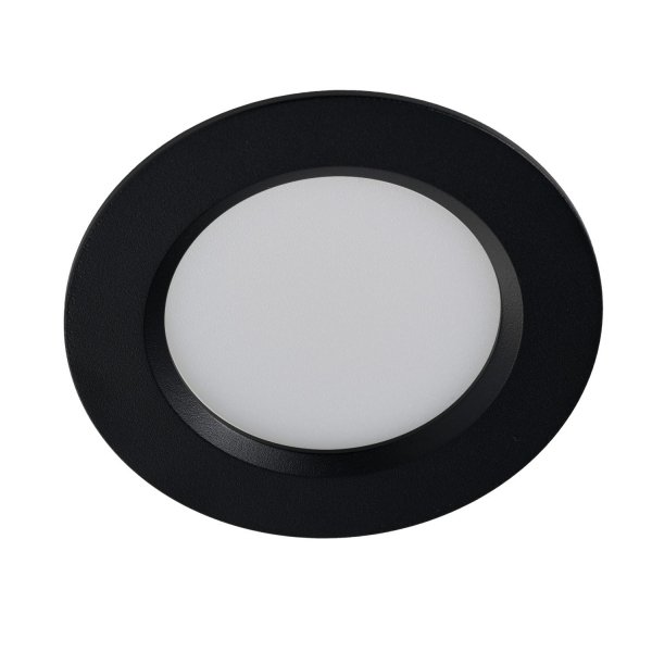 Minimalistyczna Oprawa Podtynkowa Okrągła Czarna IP44 LUCID 10W CCT SWITCH AZ6043 Azzardo