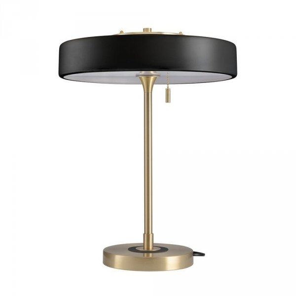 Czarna lampka stołowa nocna okrągła szklana minimalistyczna klasyczna nowoczesna uniwersalna ARTDECO MT8872 black Step Into Design