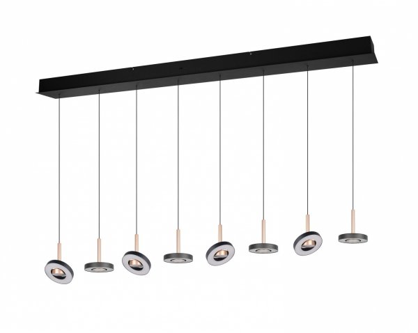 Lampa wisząca LED okrągła wielopunktowa designerska nowoczesna ściemnialna GUANO 334410865 Trio