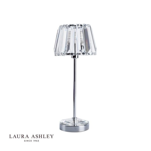 Lampa Stołowa Metalowo Kryształowa LAURA ASHLEY CAPRI LA3437199-Q DAR LIGHTING